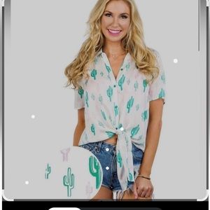 Tipsy Elves Women Cactus shirt